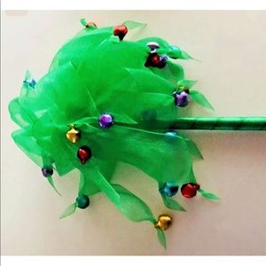 New Green Inkology Pen with Ribbon and Bells